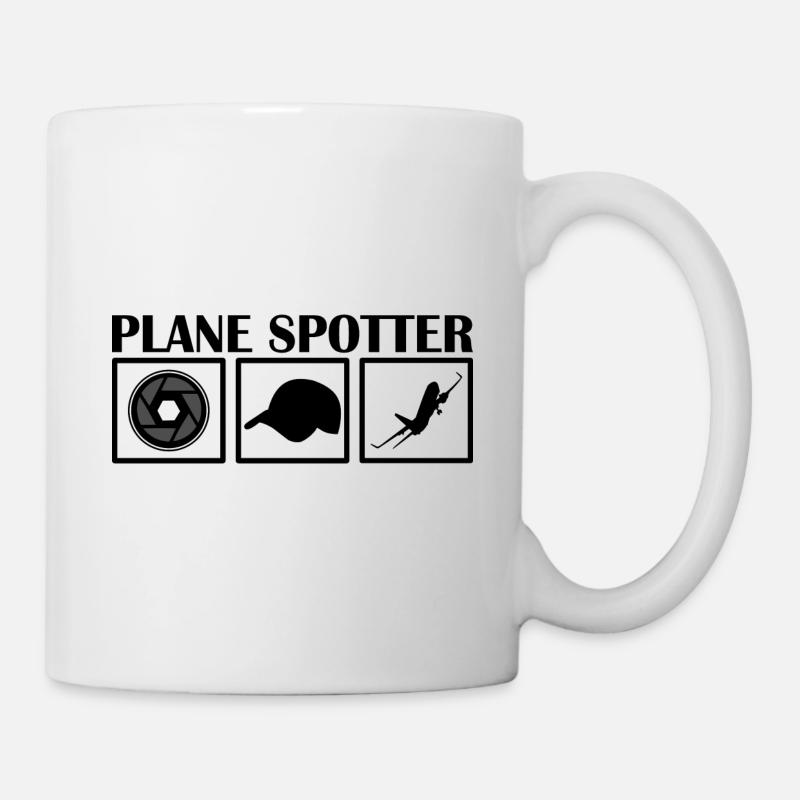 Planespotter Plane Spotter Planespotting - Tasse - Weiß