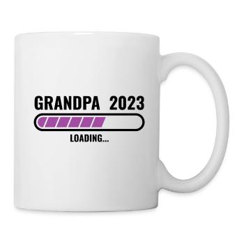 Promu grand-père 2023 Großvater Opa - Mug blanc - blanc - Droite