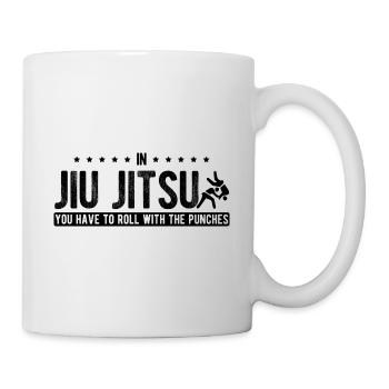 BJJ Jiu Jitsu - Tasse - Weiß - Rechts