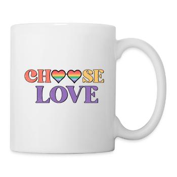 Gay Lesbian Rainbow T-Shirt Gift Idea - Mug - white - Right