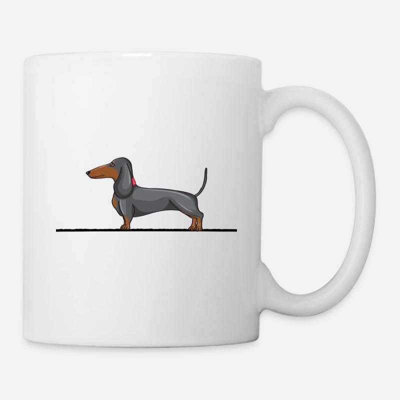 Teckel teckel Chien de chasse Teckel - Mug blanc - blanc