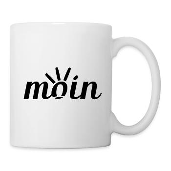 Moin Nordsee und Ostsee Fan - Tasse - Weiß - Rechts