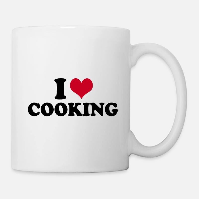 Cooking I Love Cooking - Mug - white