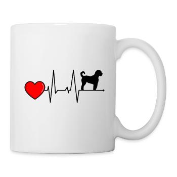 Irish Doodle Maman maîtresse battement de cœur pour vous - Mug blanc - blanc - Droite