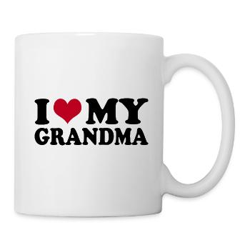 I Love My Grandma Grandmother - Mug - white - Right