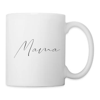 Mama Lettering black Muttertag Mutter - Tasse - Weiß - Rechts