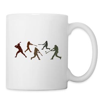 Baseball - Tasse - Weiß - Rechts
