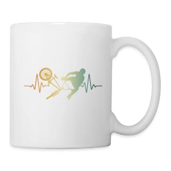 Heartbeat BMX Pulse ECG - Mug - white - Right