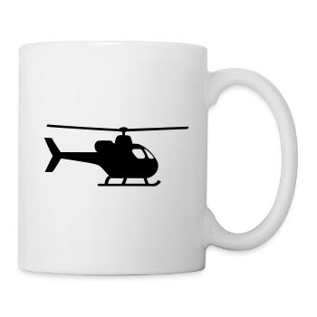 Hubschrauber - Tasse - Weiß - Rechts