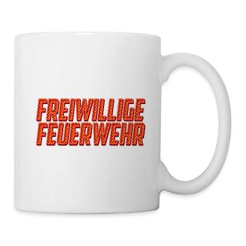 Freiwillige Feuerwehr - Helden des Alltags - Tasse - Weiß - Rechts