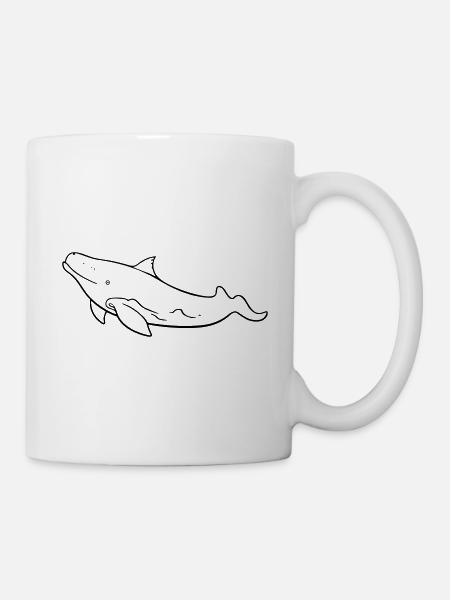 Wal - Tasse - Weiß