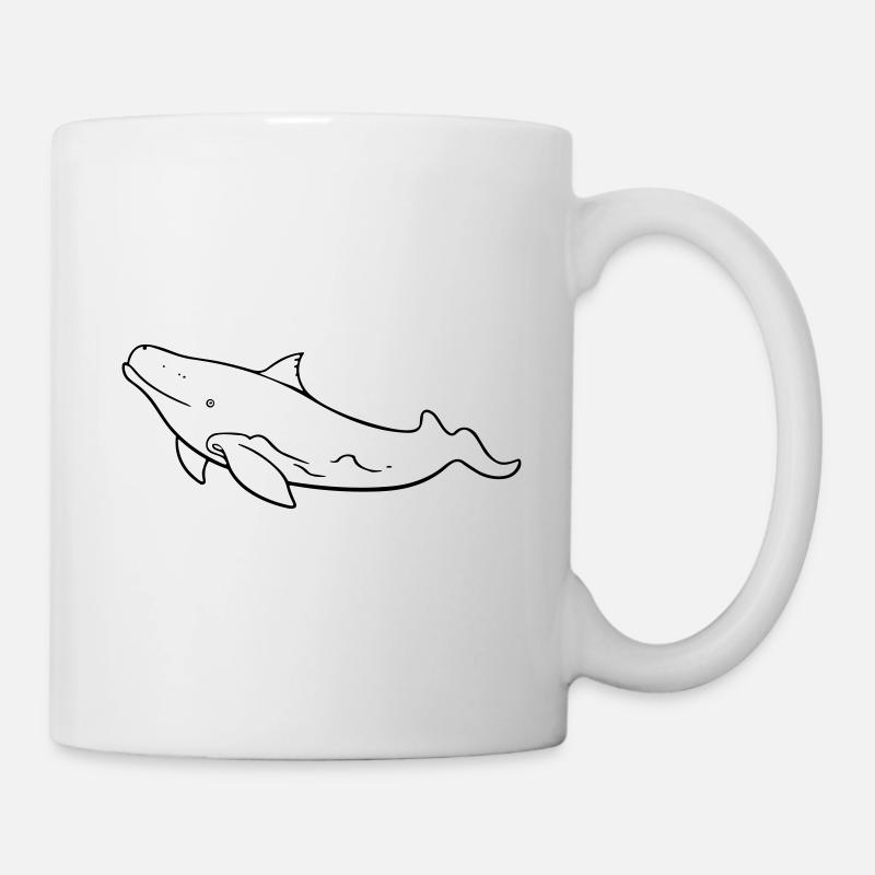 Wal - Tasse - Weiß