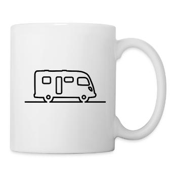 Motorhome integrated - simple contour - Mug - white - Right