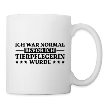 Tierpflegerin Spruch Lustig Tierpflegerin Geschenk - Tasse - Weiß - Rechts