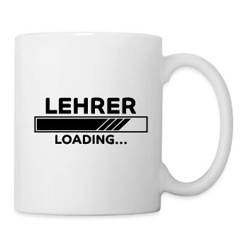 Lehrer Spruch Unterricht Lustiges Lehrer Geschenk - Tasse - Weiß - Rechts