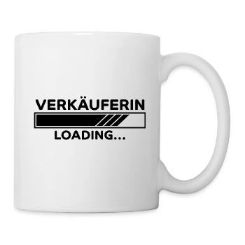 Verkäuferin Spruch Lustiges Verkäuferin Geschenk - Tasse - Weiß - Rechts
