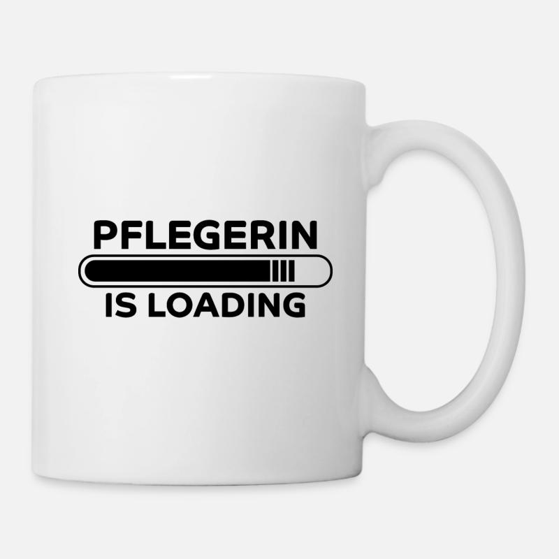 Pflegerin Spruch Pflegekraft Pflegerin Geschenk - Tasse - Weiß
