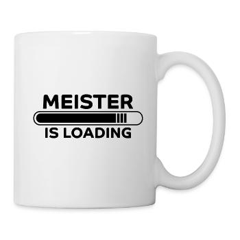 Meister Spruch Prüfung Lustiges Meister Geschenk - Tasse - Weiß - Rechts