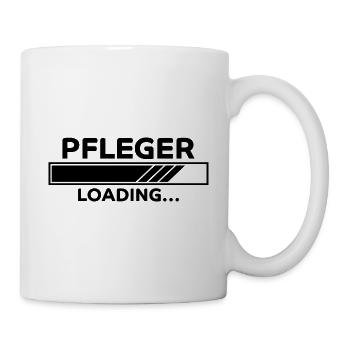 Pfleger Spruch Pflegekraft Lustig Pfleger Geschenk - Tasse - Weiß - Rechts
