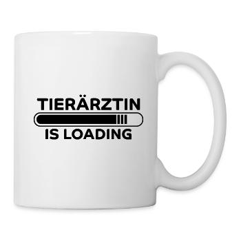 Tierärztin Spruch Job Lustiges Tierärztin Geschenk - Tasse - Weiß - Rechts