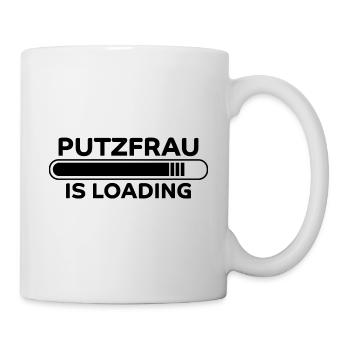 Putzfrau Spruch Reinigungskraft Putzfrau Geschenk - Tasse - Weiß - Rechts