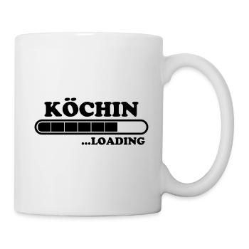 Köchin Spruch Kochen Job Lustiges Köchin Geschenk - Tasse - Weiß - Rechts