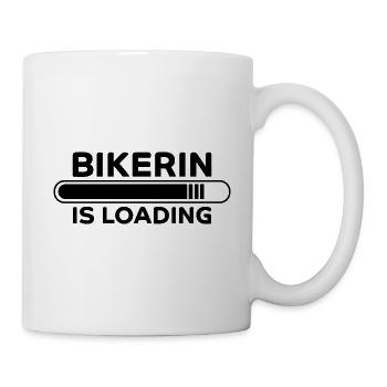 Bikerin Spruch Biker Lustiges Bikerin Geschenk - Tasse - Weiß - Rechts