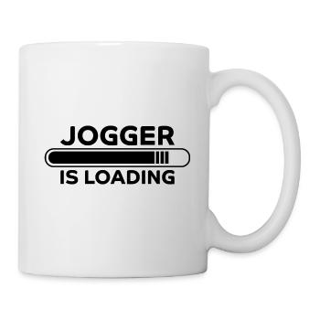 Jogger Spruch Fun Laufen Lustiges Jogging Geschenk - Tasse - Weiß - Rechts
