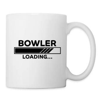 Bowling Spruch Bowlingspieler Fun Bowler Geschenk - Tasse - Weiß - Rechts