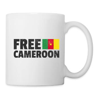 Cameroun Libre : Soutenez la Liberté Camerounaise - Mug blanc - blanc - Droite