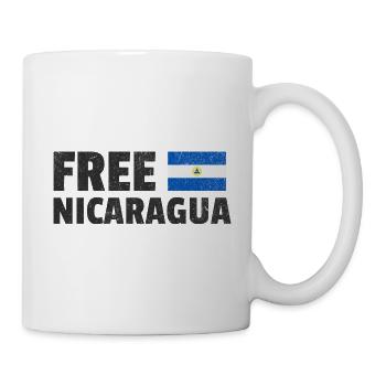 Nicaragua libre : Soutenez la liberté - Mug blanc - blanc - Droite
