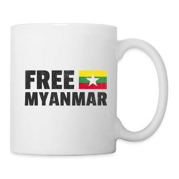 Free Myanmar: Support Myanmar's Freedom - Mug - white - Right