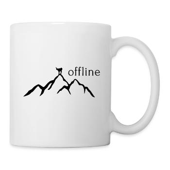 hors-ligne - Mug blanc - blanc - Droite