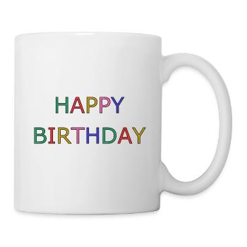 HAPPY BIRTHDAY - Mug blanc - blanc - Droite