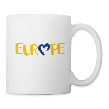 L’EUROPE avec un cœur, l’amour de l’Europe - Mug blanc - blanc - Droite