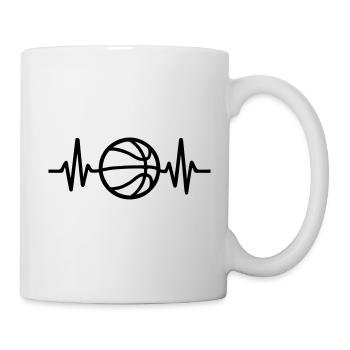 Basketball Heartbeat - Mug - white - Right