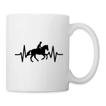 Rouler Heartbeat - Mug blanc - blanc - Droite