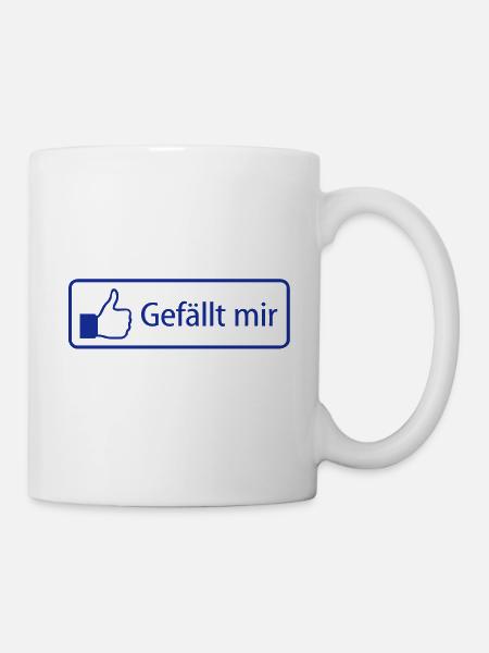 Gefällt mir - Tasse - Weiß