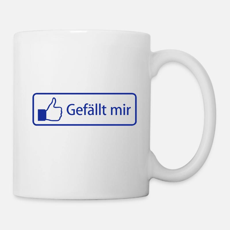 Gefällt mir - Tasse - Weiß