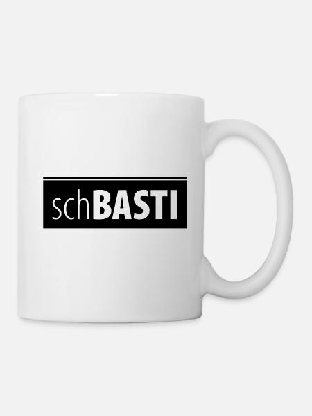 schBASTI – Basti Sebastian Bastian Namensshirt - Tasse - Weiß