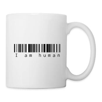 I am human - Tasse - Weiß - Rechts