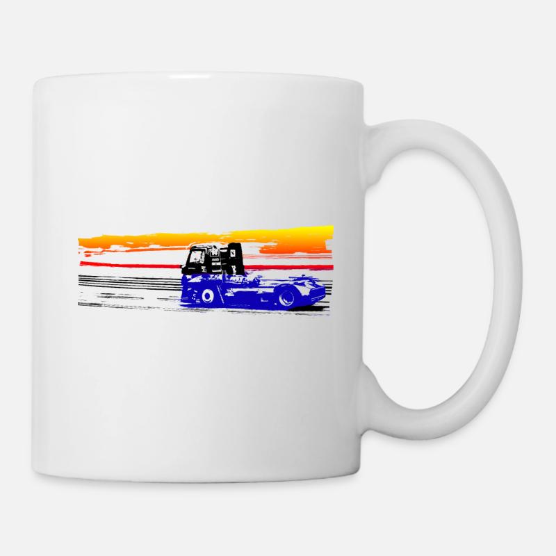 Rennwagen - Tasse - Weiß