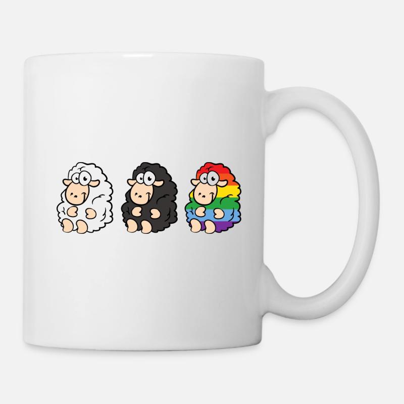 LGBT Schafe - Tasse - Weiß