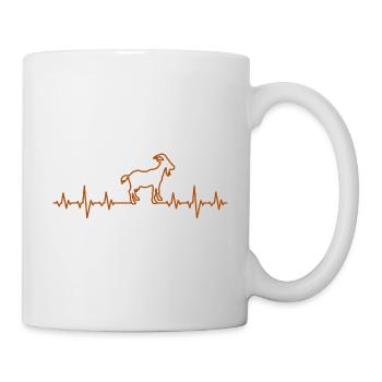 Battement de coeur de chèvre - Mug blanc - blanc - Droite