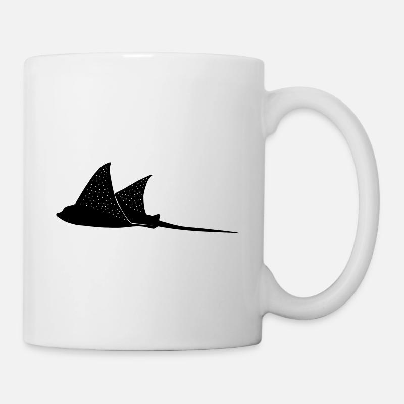 Raies d'aigle en mode vol - Mug blanc - blanc