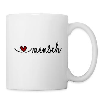 herzensmensch Herz Lieblingsfreund BFF Spruch - Tasse - Weiß - Rechts