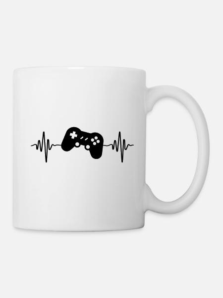 gamer controller puls - Mug blanc - blanc