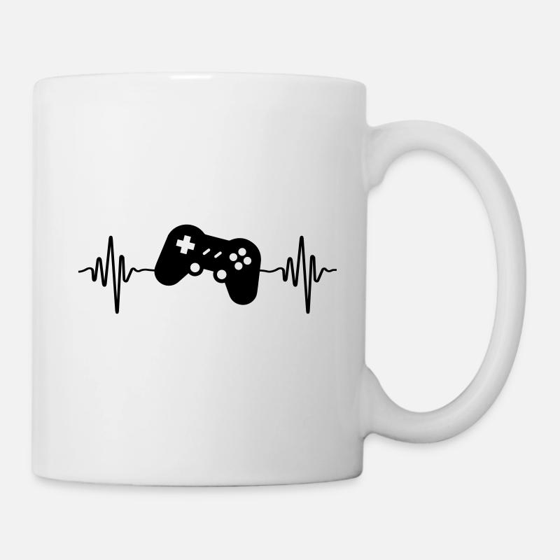 gamer controller puls - Mug blanc - blanc