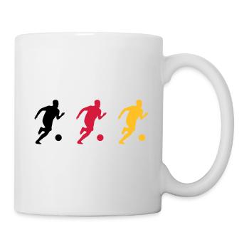 Fußball Fußballer Fußballspiel Deutschlandfahne - Tasse - Weiß - Rechts