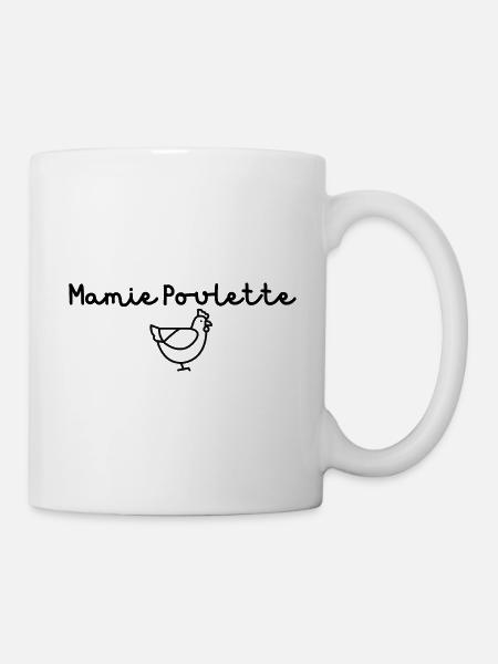 Mamie Poulette - Mug blanc - blanc